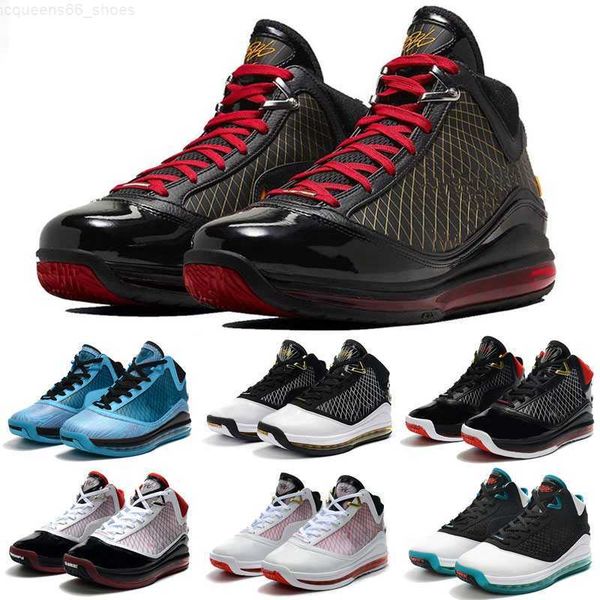 

7 vii lakers basketball shoes fresh bred king equalit lightyear sneaker 7s sports trainers size 4046, Black