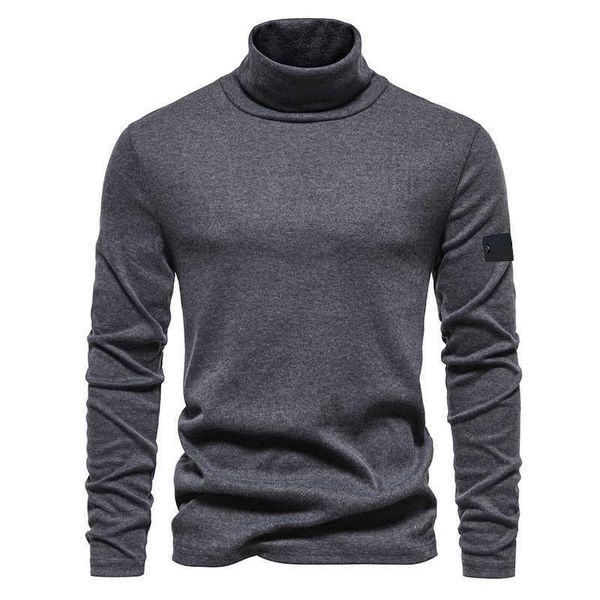 

casual base t-shirt modal high neck long sleeve autumn winter men's cotton solid color slim-fit neck windproof inside and outside with, White;black
