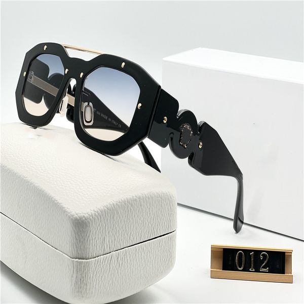 

designer sunglasses for women and men fashion model special uv400 protection letters big leg double beam frame outdoor luxury design women s, White;black