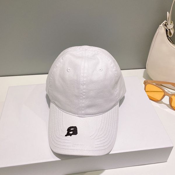 

simple fashion baseball cap youth solid color canvas letter embroidery round duck tongue cap trend wear with decoration ball cap, Blue;gray