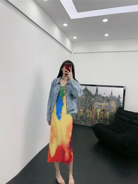 

cel new 2023 designer clothes women jacket women clothing designer fashion denim jacket metal buckle cowboy coat leisure cardigan jacket plu, Black;brown