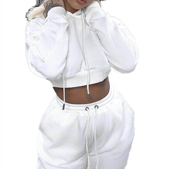 

women039s hoodies sweatshirts pink sportswear chic outfits autumn winter hooded sweatshirt and jogging track pants set suit c8296761, Black