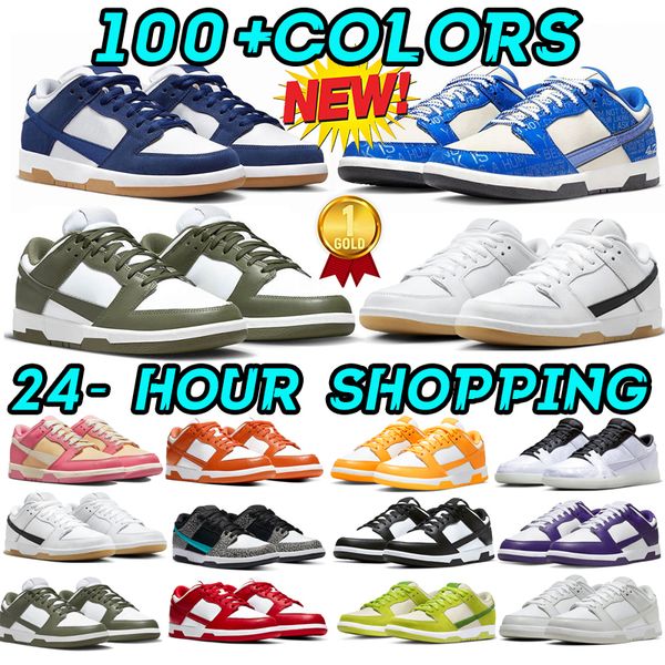 

2023 designer shoes running shoes low 20th anniversary sneaker casual shoes men women panda triple pink reverse black grey fog syracuse unc