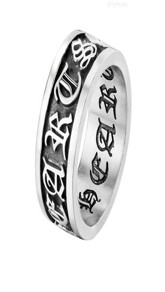

men vintage band rings fashion individuality carving motorcycle titanium stainless steel trend hip hop ring jewelry accessor7813601, Silver