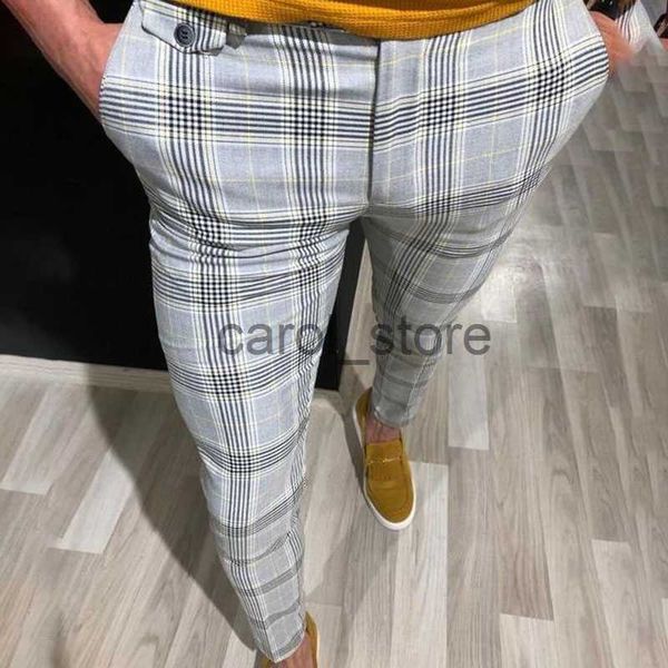 

men's pants trendy mens joggers slim fits sweatpants gym suit sport gym skinny office casual pants trousers skinny trousers j230804, Black