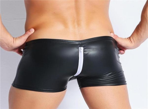 

women039s panties male underwear open crotch sissy pants patent leather fetish men latex boxer shorts porno gay crotchless ling4676544, Black;pink