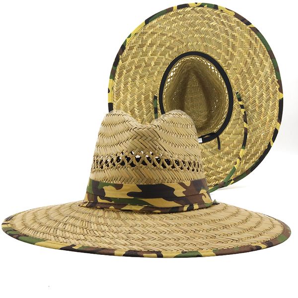 

visors simple handwork women men straw summer beach sun hat outdoor wide brim jazz panama lifeguard hat womens 230804, Blue;gray