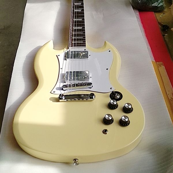 

sg standard limited edition cream 6-string solid mahogany electric guitar