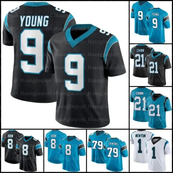 

9 bryce young brian burns football jersey jaycee horn miles sanders carolina''panthers''matt corral robbie jeremy chinn, Black;red