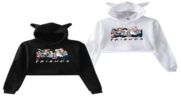 

februaryfrost oversized hoodie sweatshirt women men my hero academia friends polerone bluza damska korean clothes streetwear sweat5101983, Black