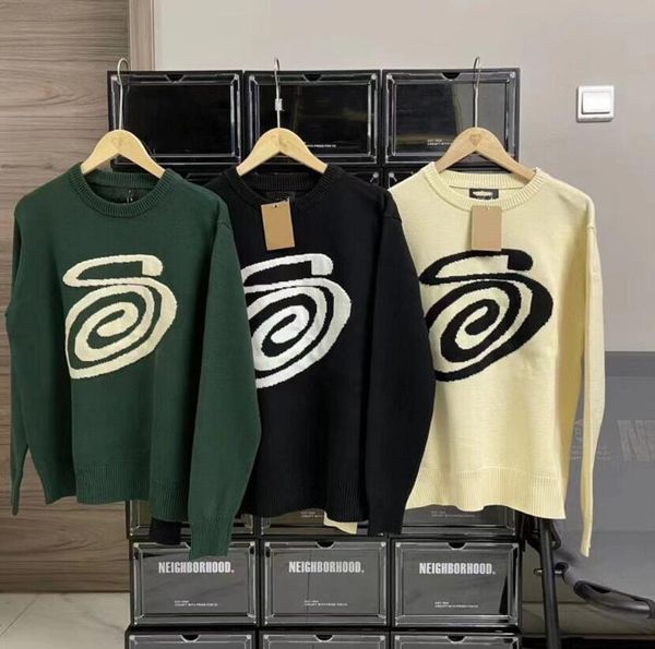 

designer sweater men women black white sweaters senior classic leisure lattice autumn winter keep warm comfortable correct version, White;black