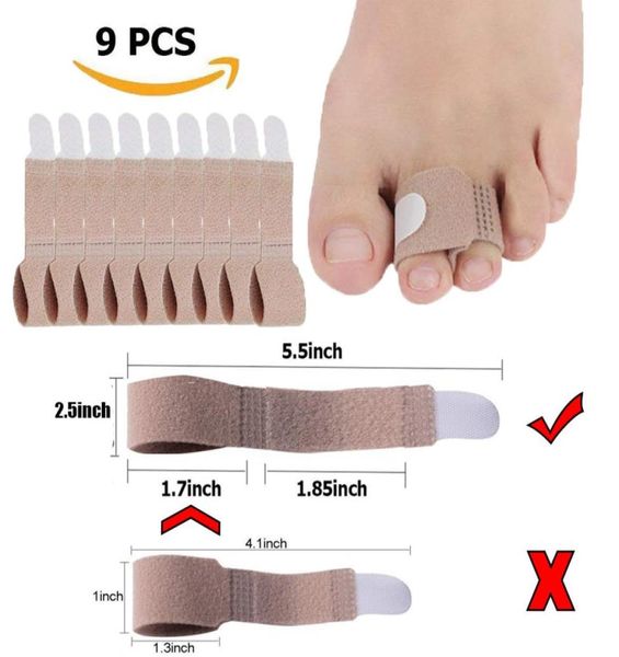 

broken toe wraps toe splint straightener wrap antislip brace corrector for crooked hammertoe wraps cushioned bandages hammer toe7225176