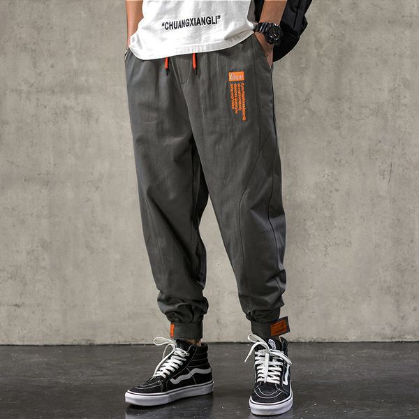 

men s pants mens men fashion 2023 joggers japanese streetwear trousers male cargo for 230804, Black