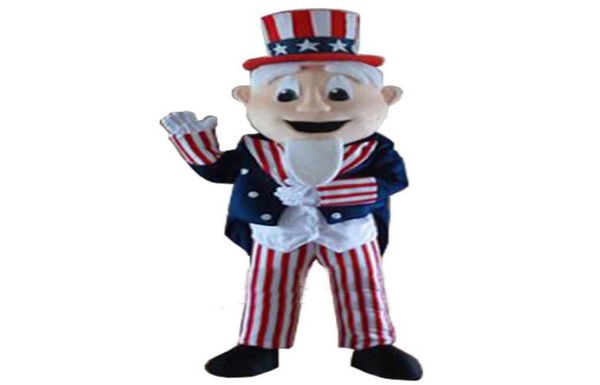 

uncle sam mascot costumes animated theme uncle sam cospaly cartoon mascot character halloween carnival party costume8360871, Red;yellow