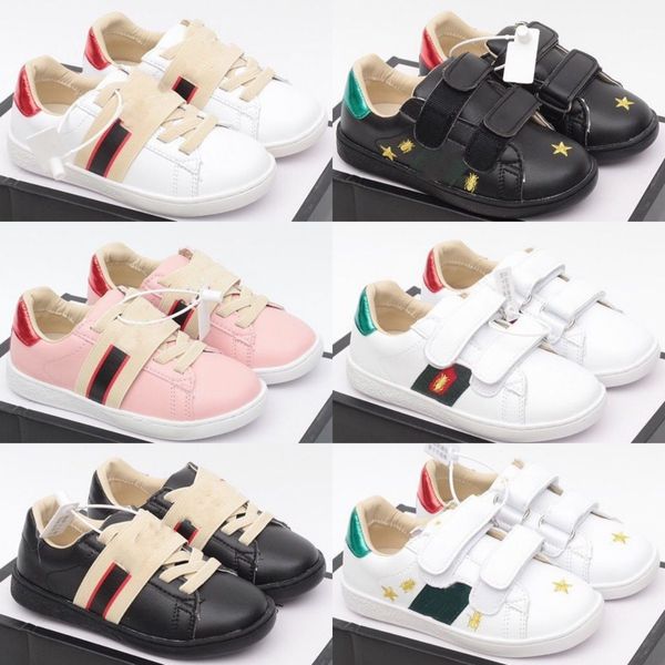 

high kids shoes designer casual bee trainers toddler baby shoe kid youth sneaker infants boys girls children black white pink luxury brands