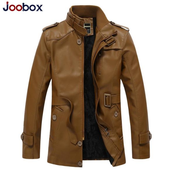 

men039s pu leather jaket men winter motorcycle leather jacket men039s clothing long biker jacket male bomber coat plus size8787461, Black