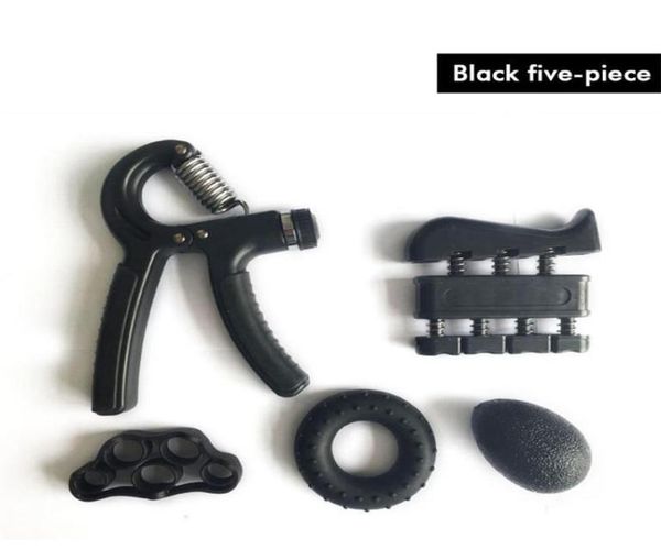 

5pcsset strengthener kit strength exercise adjustable hand gripper finger e3735481
