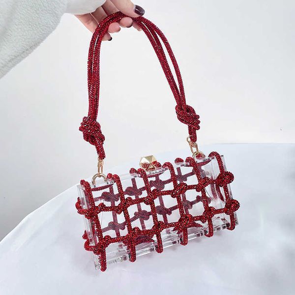 

guling jinggui suitcase 2023 new fashion drawstring acrylic bag women s handbag net red transparent 230804