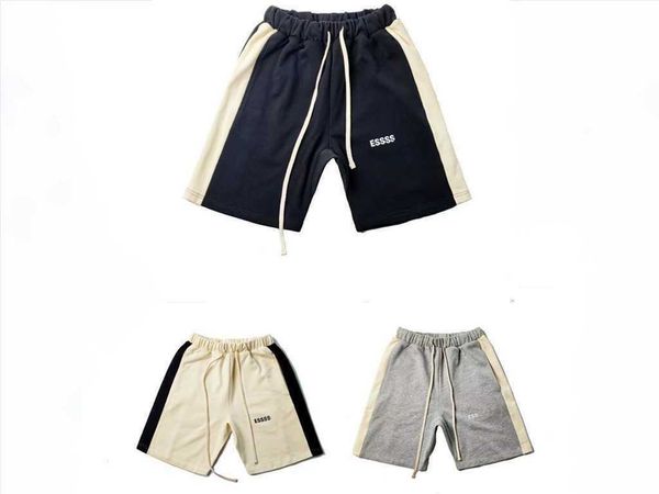 

men's shorts fog double thread flocking american fashion summer casual basketball -17, White;black