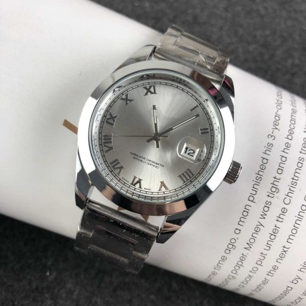 

watches quartz watch lao brand japanese watch calendar men's quartz watch, Silver