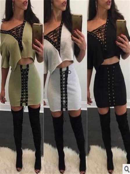 

deep v collar cotton dress lace two piece suit dress son corns309e6793620, White