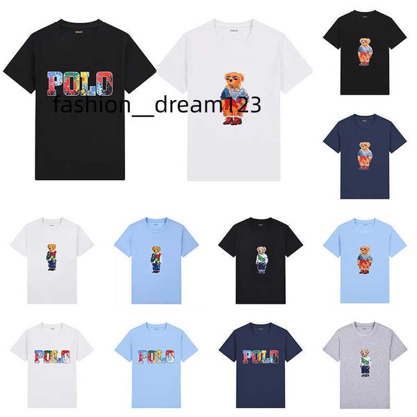 

23 new little bear tshirts designers fashion t shirts ralphs polos mens womens t-shirts tees man casual tshirt luxurys clothing sleeve laur, White;black
