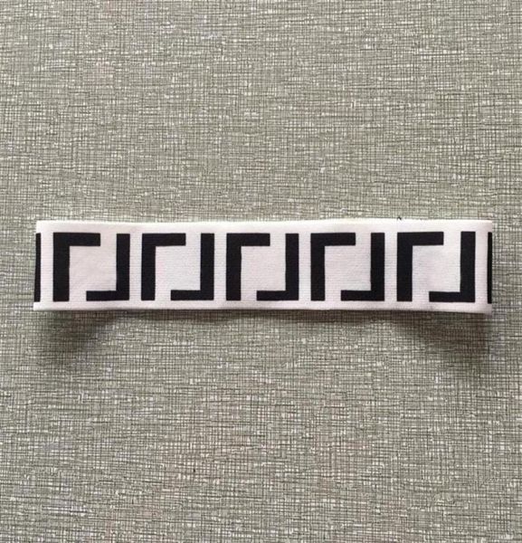 

summer luxury designer elastic black white brown double letters headbands for women fashion head band with letter words hig2072815, Silver