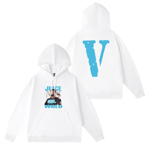 

vlone hoodies female couple loose street sweatshirts hip hop hoodie trend men's cotton casual letter printing v999, Black