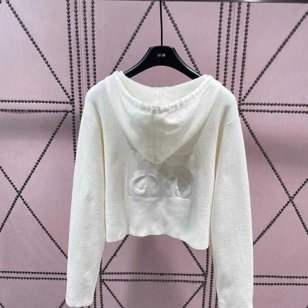 

original quality hooded sweater women hoodies loe designer hoodie zipper sweaters 3d printed wool coat, Black