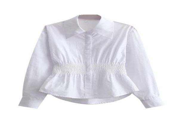 

women039s blouses shirts 2022 spring summer women female polyester shirt brand blouse outwear6234747, White