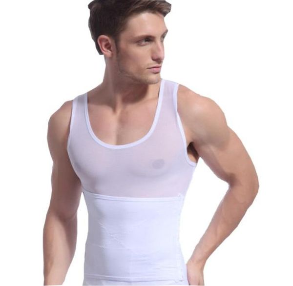 

slimming vest shapewear for men tummy belt body underwear shaper corset posture body abdomen waist trimmer male shapers7596539, Black;brown