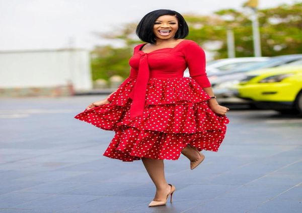 

plus size dresses dress 3xl ladies spring and autumn unique design fashion polka dot cake elegant formal evening party8384320, Black