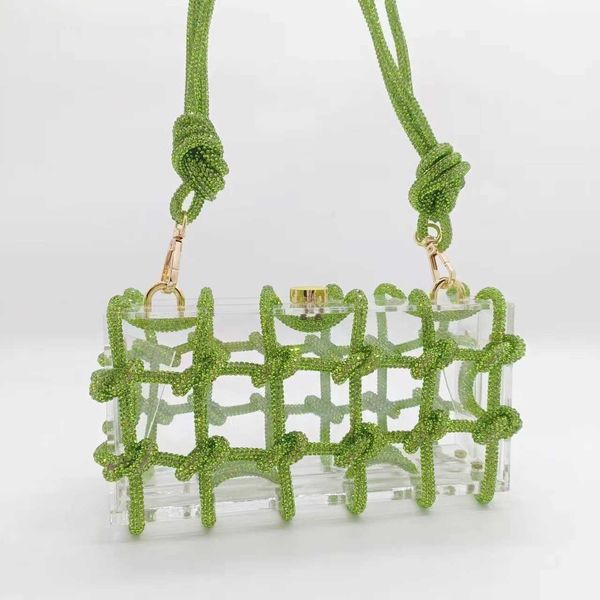 

women s 2023 new trendy drawstring acrylic bag handbag popular on the internet transparent 230804
