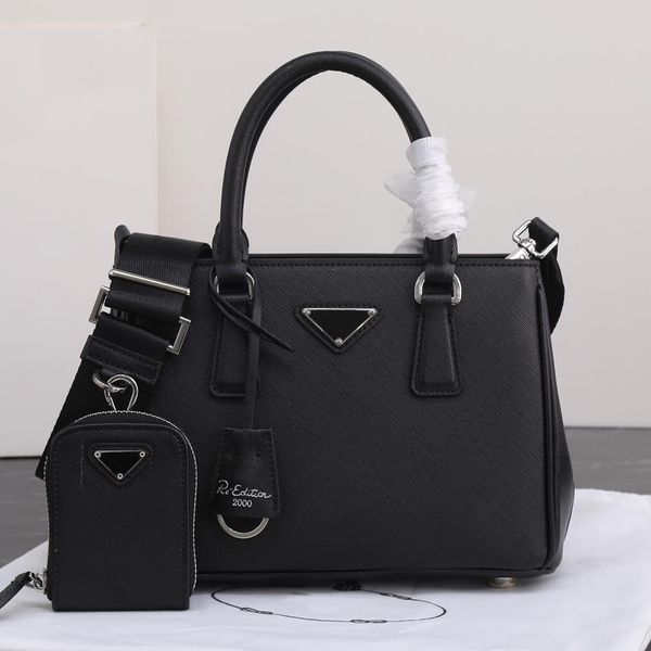 

re-edition 2000 tote bag totes luxury handbags prado cross body women's fashion large capacity canvas nylon letters classics long strap