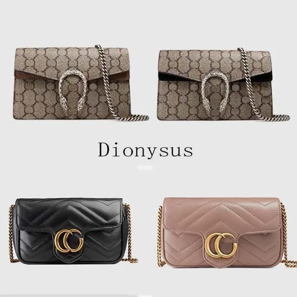 

dionysus bag women one shoulder crossbody bag designer handbag fashion makeup purses leather bag chain bag tiger head wine god bags mini gg