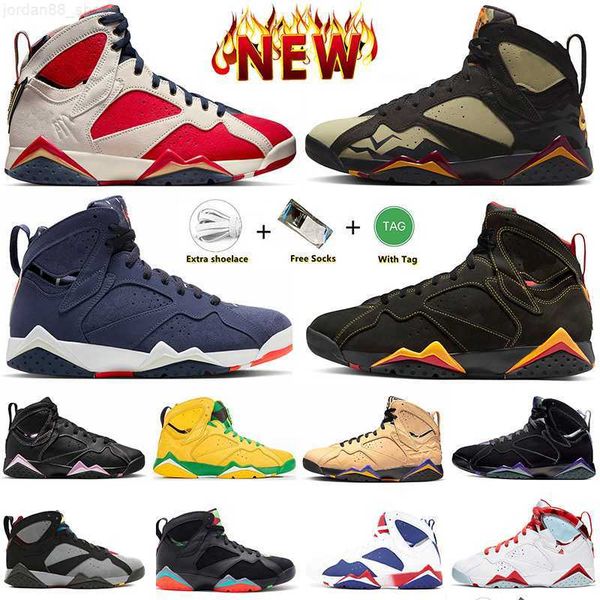 

mnes 7 7s basketball shoes citrus trophy room new sheriff in town olive quai 54 barely grape afrobeats bordeaux chambray men trainers sports, Black