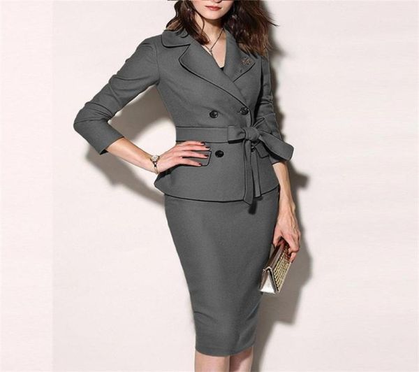 

work dresses women039s suit 2 pieces set formal suits womens sheath mini dress jacket casual coat office wear sets blazer14000055, White;black