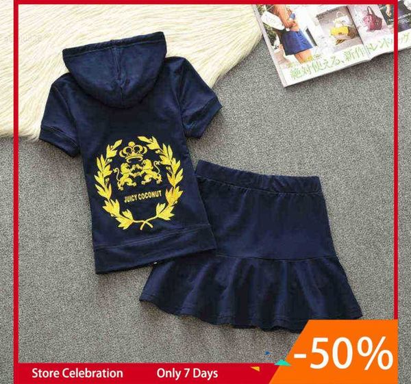 

juicy tracksuit women 2023 summer hooded cotton and mini skirt set print 2 piece set woman casual sweat suits, White