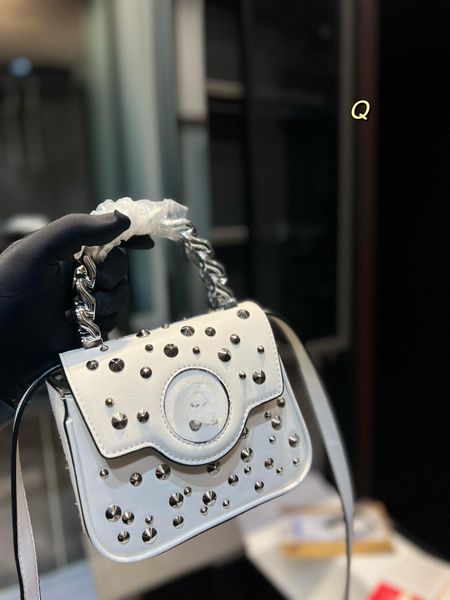 

23 women's mini riveted calfskin handbag crossbody bag