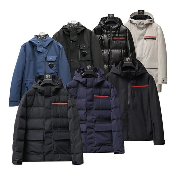 

mens coat parka winter jacket down fashion men women overcoat down womens outerwear causal streetwear size1360982, Black