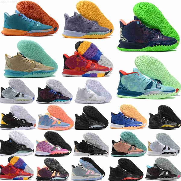 

kyrie-s vii mens basketball shoes irvingss 7s 7 sea mystery egypt alien black red men boys zooms sport sneakers 7-12