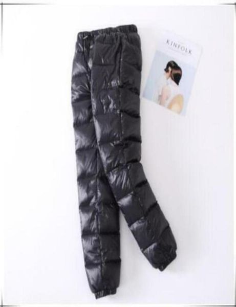 

winter outdoor sport down pants womens puffer trousers windproof coldproof chic plus size s5xl 6colors 2021 women039s 5499579, Black;white