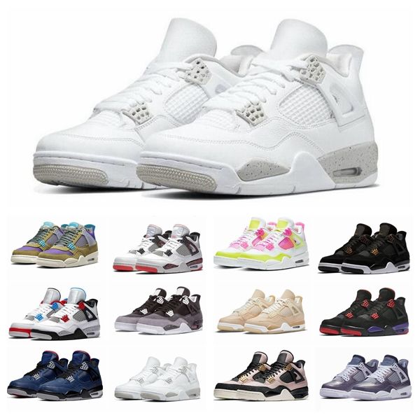 

2023 new 4s 4 jumpman basketball shoes black cat true blue men women sneakers