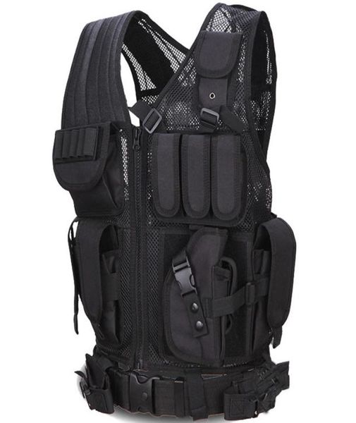 

2017 outdoor sport combat tactical vest sports wear hunting vest army swat molle vest8049529, Black;green