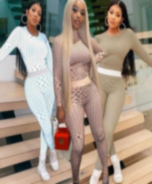 

cl6093 women039s two piece pants fashion long sleeve women039s moon pattern elastic waist tightfitting twopiece suit4617035, White