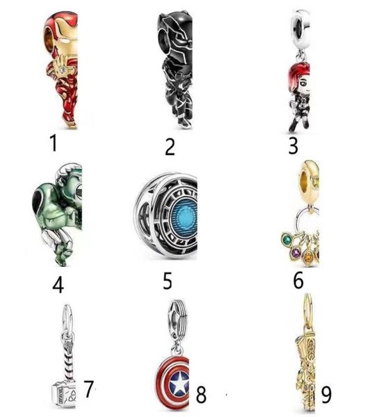 

new 925 sterling silver beads bracelets accessories charm bead fit original bracelet for women making diy jewelry gift with original box4796, Black