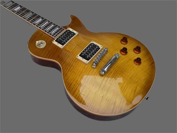 

quality guitar lemon burst pckage