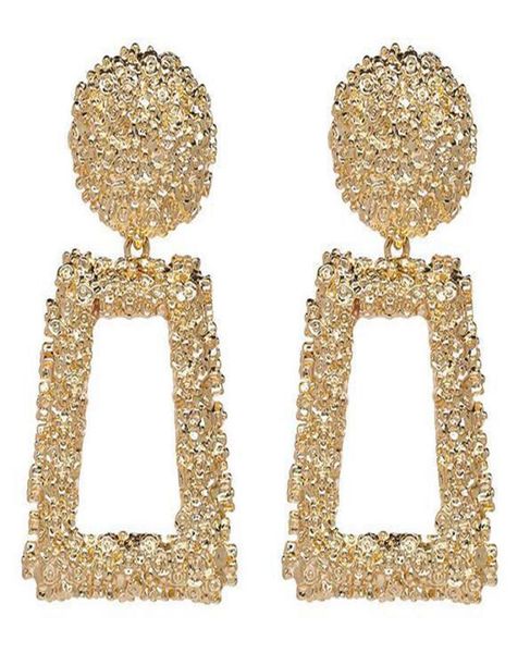 

gold silver geometric statement earring metal drop earring hanging fashion big vintage dangle earrings for women jewelry9549184