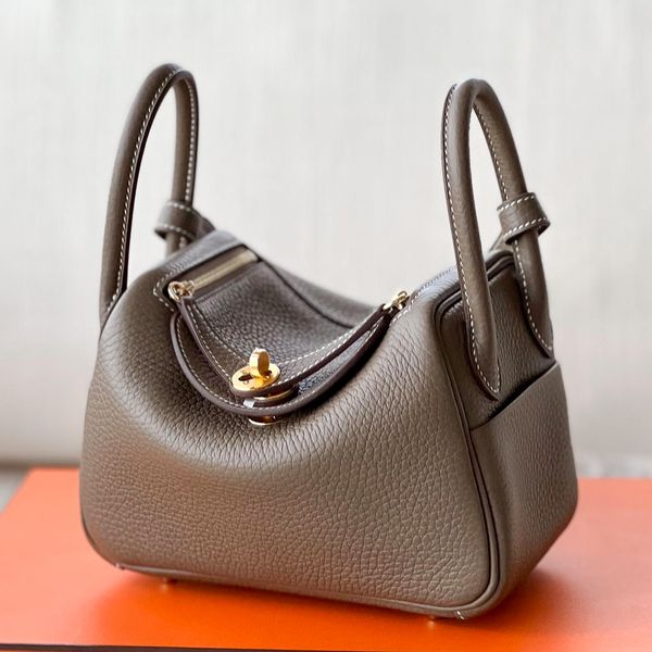 

5a quality lindys fashion satchel bags totes mens genuine leather basket hand bag duffle womens with shoulder straps mini luxurys designer c