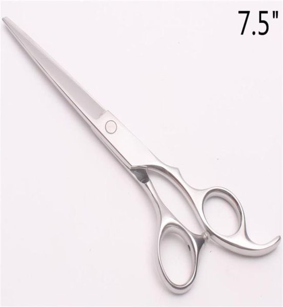 

c1006 7 5inch japan 440c customized logo silver professional human hair scissors barber s hairdressing shears cutting or thin244x5071406